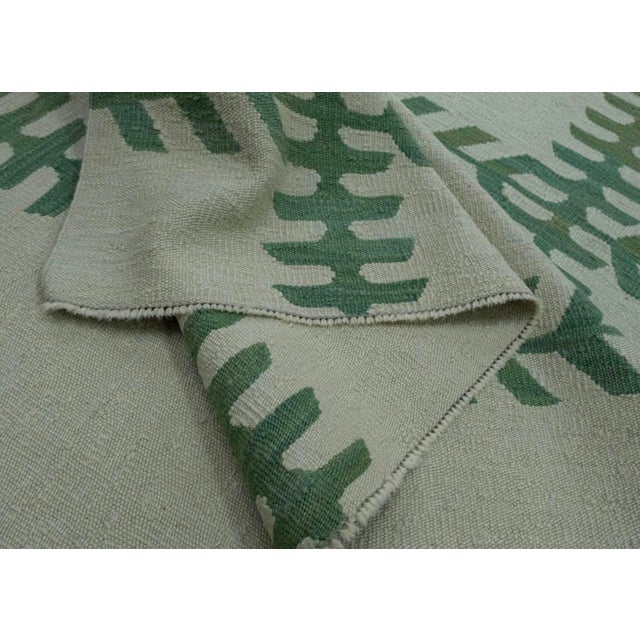 Textile Turkish Kilim Oriental Handmade Flatweave 9'3" x 12'3" #18161 For Sale - Image 7 of 8