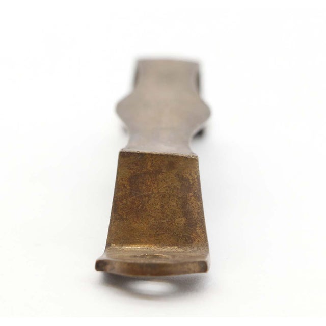 Vintage 5 In. Brass Bridge Cabinet Drawer Pull For Sale - Image 4 of 5