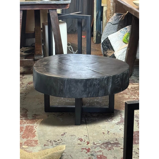 Wabi Sabi Side Table – Ebonized Wood, Rustic Modern Design Introduce grounded elegance into your space with our Wabi Sabi...