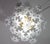 Italian 1970s Wonderful Murano Ceiling Light White Flowers For Sale - Image 3 of 15