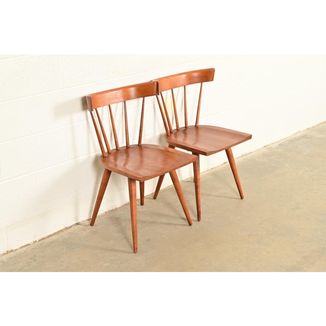 Planner Group Paul McCobb Planner Group Mid-Century Modern Spindle Back Side Chairs or Dining Chairs, Pair For Sale - Image 4 of 14