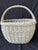 Antique Painted Gathering Willow Basket With Top Handle For Sale - Image 16 of 18