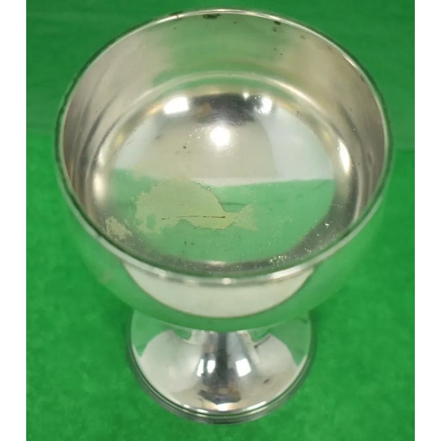 "Fairfield Polo Club" Silver Plate Trophy For Sale In New York - Image 6 of 7