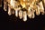 Large Prismatic Crystal Chandelier in Golden Brass from Bd Lumica, 1970s For Sale - Image 11 of 18