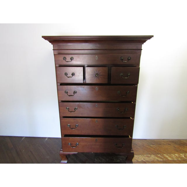 Williamsburg by Lane Solid Cherry Large Chest of Drawers For Sale - Image 6 of 11