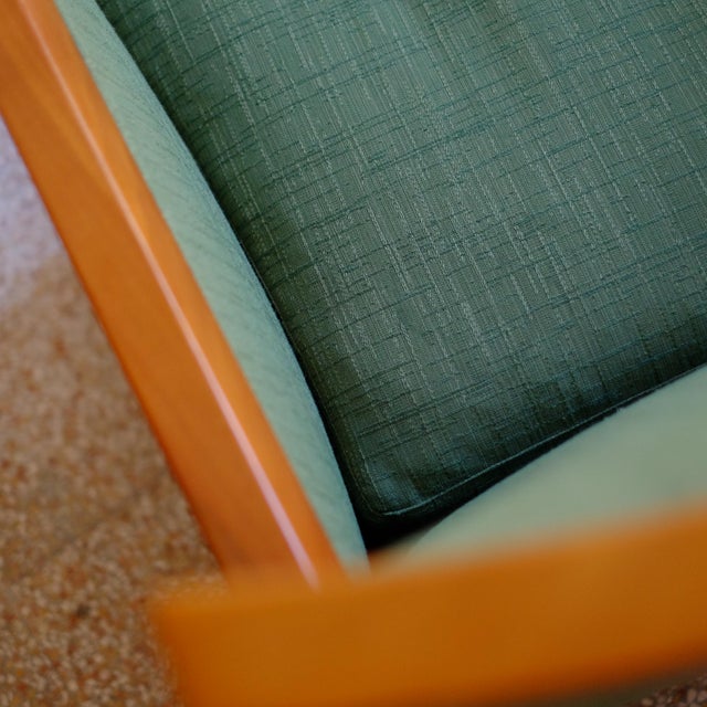 Forest Green Art Deco Green Armchair For Sale - Image 8 of 18