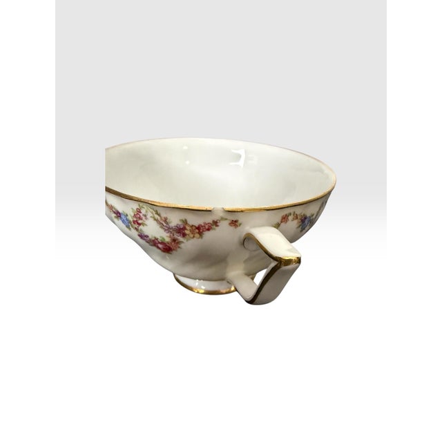 Vintage Royal Tettau Germany Pink Floral Fine Porcelain Dinnerware Set Service for 12 - 95 Pieces For Sale - Image 18 of 18