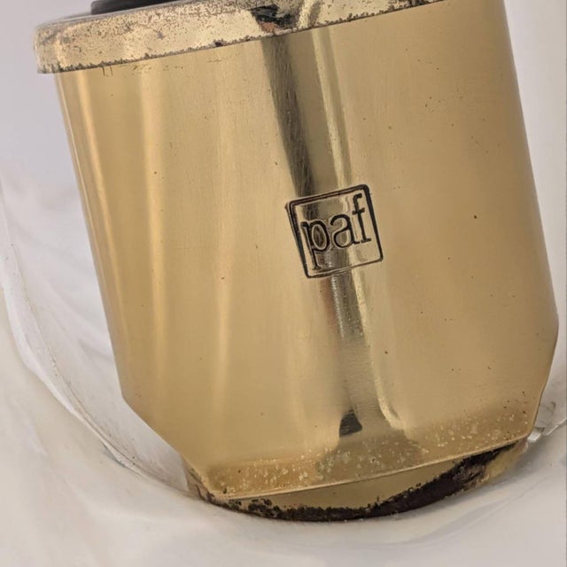 PAF Studios Italian Floral Sconces Murano Glass Wall Lights Brass, 1970s For Sale - Image 4 of 12