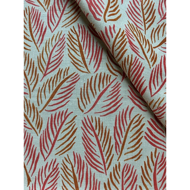 Textile Christopher Farr Cloth Armatures Feuilles Printed Fabric 3 Yards For Sale - Image 7 of 7