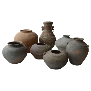 Set of Seven Zhou Dynasty Vases