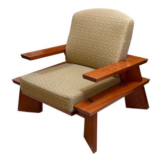 Circa 2008 Thomas Moser Edo Lounge Chair, Signed For Sale