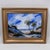 Gold Coastal Palm Tree Beach Original Painting in Gold Frame For Sale - Image 8 of 12