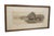 Late 19th century black-and-white etching by H.C. Rost. Panoramic country landscape showing a forking river with a...