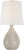 Transitional AERIN by Visual Comfort Signature Rana Large Table Lamp in Bone Craquelure with Linen Shade For Sale - Image 3 of 3