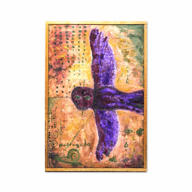 This is a one of a kind original Magical Realism mixed-media (Oil Painting, Dirt, Sand, Pigments) composition by...