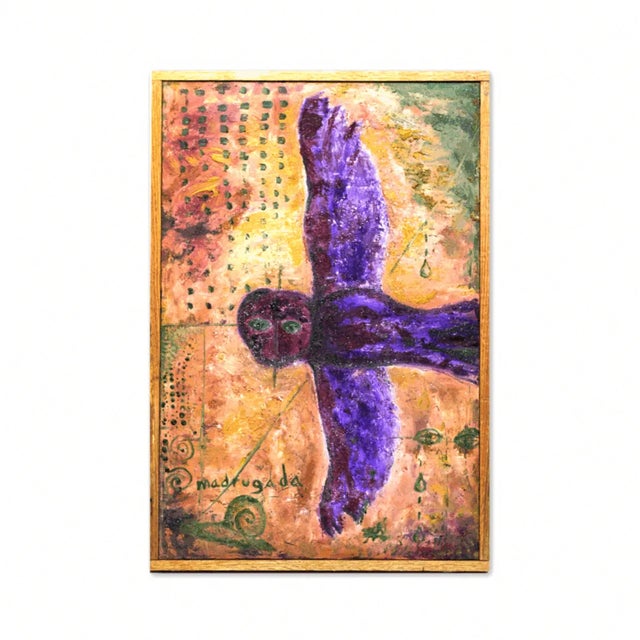 This is a one of a kind original Magical Realism mixed-media (Oil Painting, Dirt, Sand, Pigments) composition by...