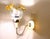 Cream Vintage Downlight Plug-in Wall Sconces with Glass Tulip Lampshades, 1980s, Set of 2 For Sale - Image 8 of 13