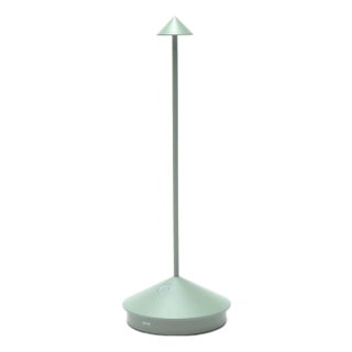 Zafferano Pina Pro Rechargeable Indoor/Outdoor Cordless Table Lamp, Sage For Sale