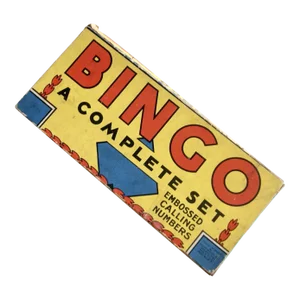 Vintage 1936 Milton Bradley Bingo Game Set