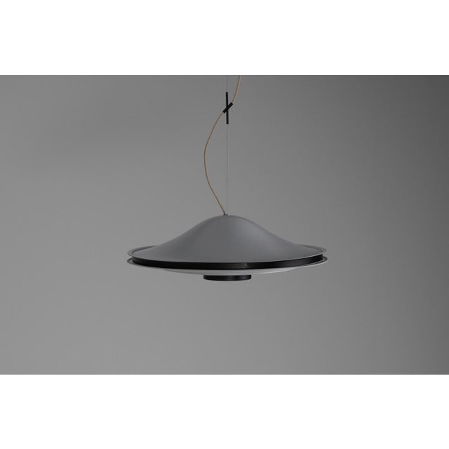 Metal Stilnovo Ceiling Light in Painted Aluminium, Italy, 1965 For Sale - Image 7 of 15