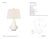 Thomas O'Brien by Visual Comfort Signature Kefi 25" Table Lamp in Crackled Ivory with Linen Shade Designer: Thomas O'Brien...