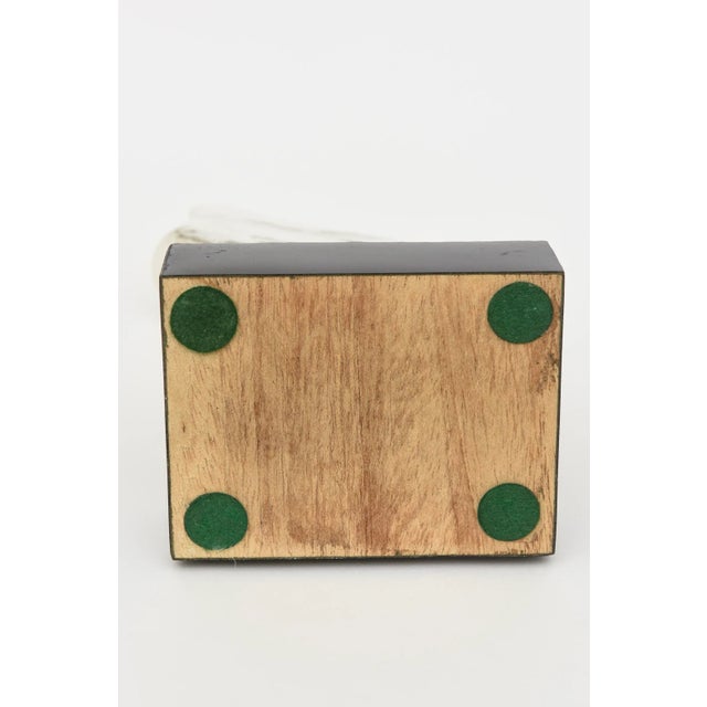 Vintage Carrara Marble and Black Resin Abstract Sculpture, 1980's For Sale - Image 11 of 11