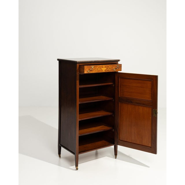 Brown 19th Century France Brown Wood Storage Cabinets & Cupboards For Sale - Image 8 of 10