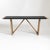 Large dining table by Roberto Pamio and Renato Toso on a W-shaped wooden frame with an ebonized table top. I have official...