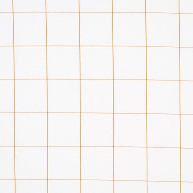 SAMPLE - Schumacher x Veere Grenney Woodman Check Fabric In Straw For Sale