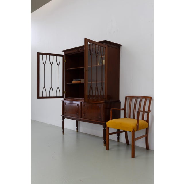 Wood Danish Hepplewhite Mahogany Display Cabinet from Farre Møbelfabrik, 1970s For Sale - Image 7 of 18