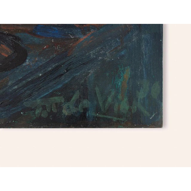 Blue Hour, Oil on Hardboard, Framed For Sale - Image 4 of 12