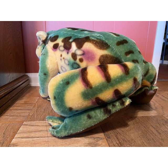 1950s 1950s Vintage Steiff Mohair Frog Footstool Ottoman For Sale - Image 5 of 11