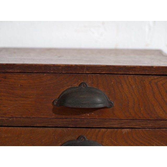 Tall Japanese Ten-Drawer Cabinet For Sale - Image 6 of 12