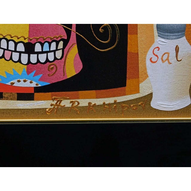 Anton Arkhipov "Tequila" Hand Signed Oil on Canvas With Artist Custom Framed For Sale - Image 4 of 10