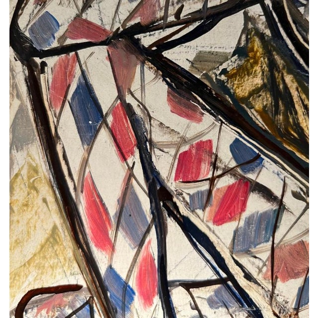 Vivaldo Martini, Harlequin and Ballerina, Oil on Canvas For Sale - Image 7 of 11