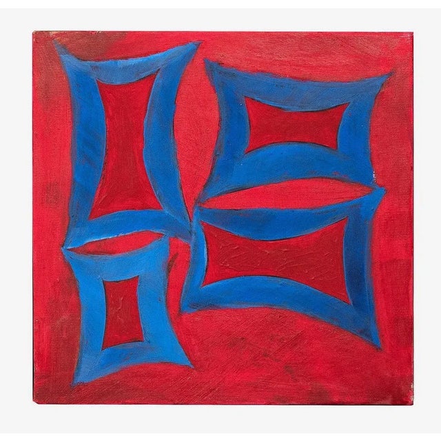 Contemporary Giorgio Lo Fermo, Red Minimalism, Oil Paint, 2020 For Sale - Image 3 of 3