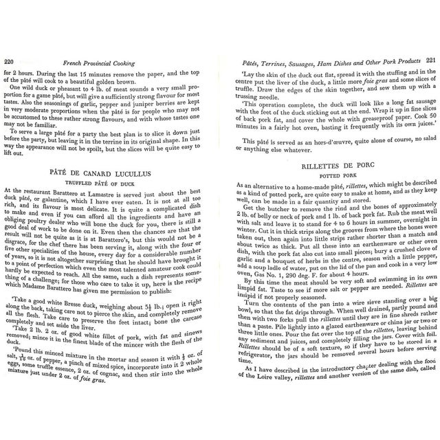 "French Provincial Cooking" 1984 David, Elizabeth For Sale In New York - Image 6 of 8