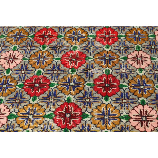 Vintage Zeki Muren Runner in Polychromatic Pattern - by Rug & Kilim For Sale In New York - Image 6 of 8