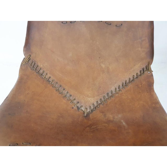 Set of Saddle Leather Lounge Chairs, Brazil, 1960s For Sale - Image 10 of 18