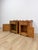 Mid 20th Century Pair of Rustic Pine Nightstands Drawer Arched Cabinet Door Scalloped European For Sale - Image 12 of 17