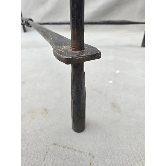Late 20th Century Hammered Coffee Table in the Style of Giacometti For Sale - Image 4 of 13