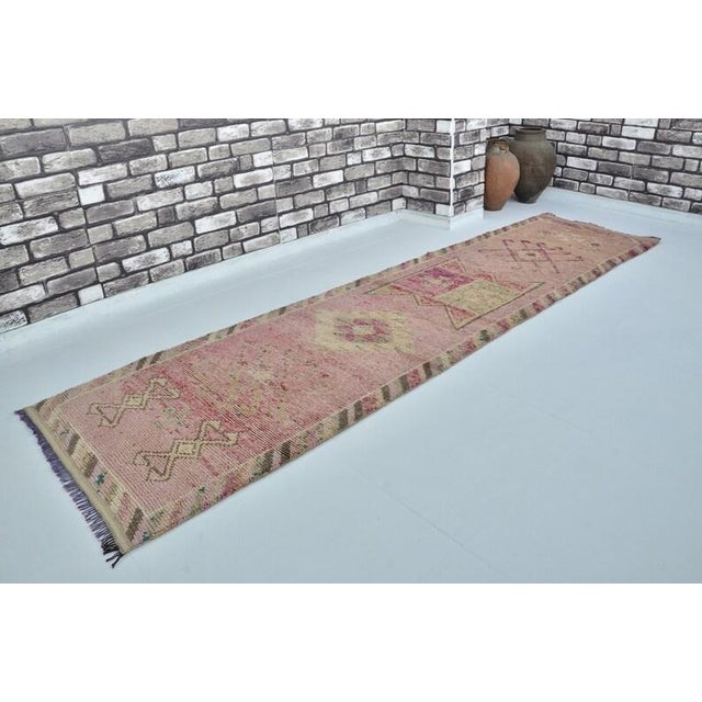 Textile Kurdish Anatolian Wool Runner Rug For Sale - Image 7 of 10