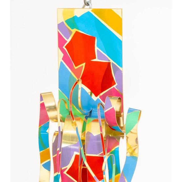 Contemporary Dorothy Gillespie "Royal Color and Shadow a and B" Enameled Metal Sculpture, 2000 For Sale - Image 3 of 14