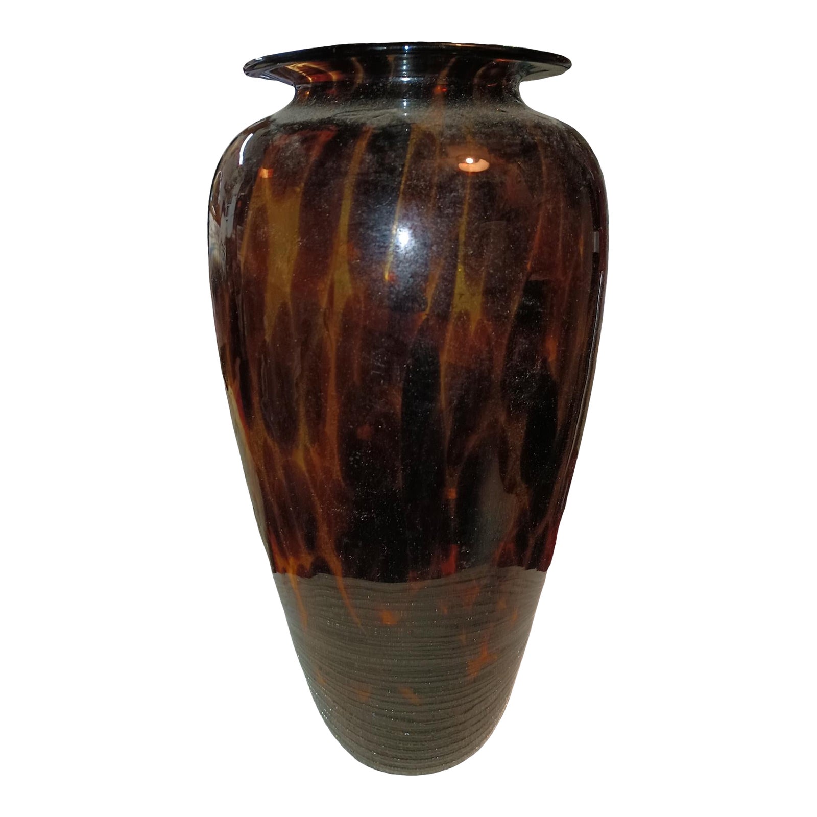 1970s Leopard Print Vase Chairish