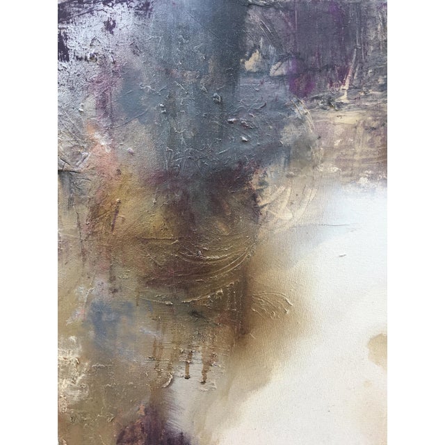 Metal "Portal (#6 in Series)" Original Abstract Modern Purple Art Landscape Painting For Sale - Image 7 of 8