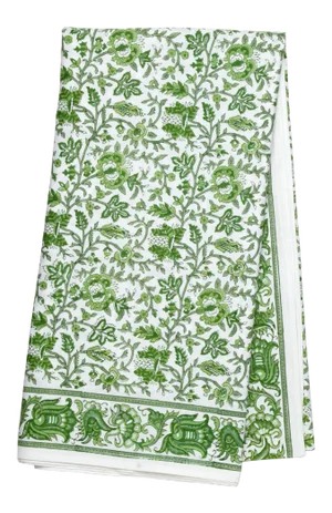 Aria Tablecloth, 6-seat table - Green