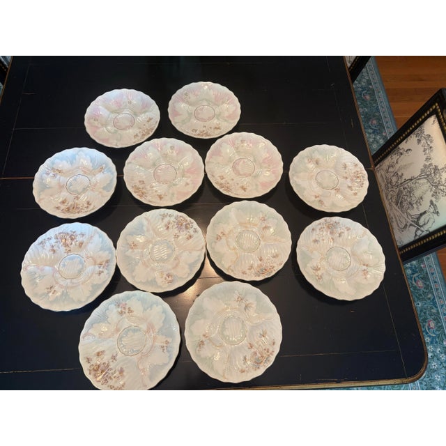 Ceramic Early 20th Century Weimar Porcelain Oyster Plates For Sale - Image 7 of 11