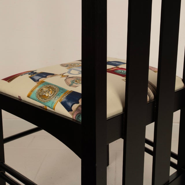 High Ingram Chair by Charles R. Mackintosh for Alivar, 1980s For Sale - Image 10 of 18