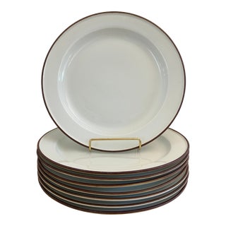 Vintage Dansk Epoch Brown Dinner Plates - Set of 8 For Sale