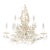 Fabulous MCM Palm Beach 1960s 9 Arm 9 Light Coral Iron Tole (Heavy) Chandelier For Sale